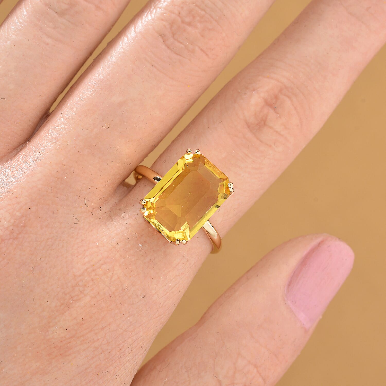 Austrian Crystal Solitaire Adjustable Ring