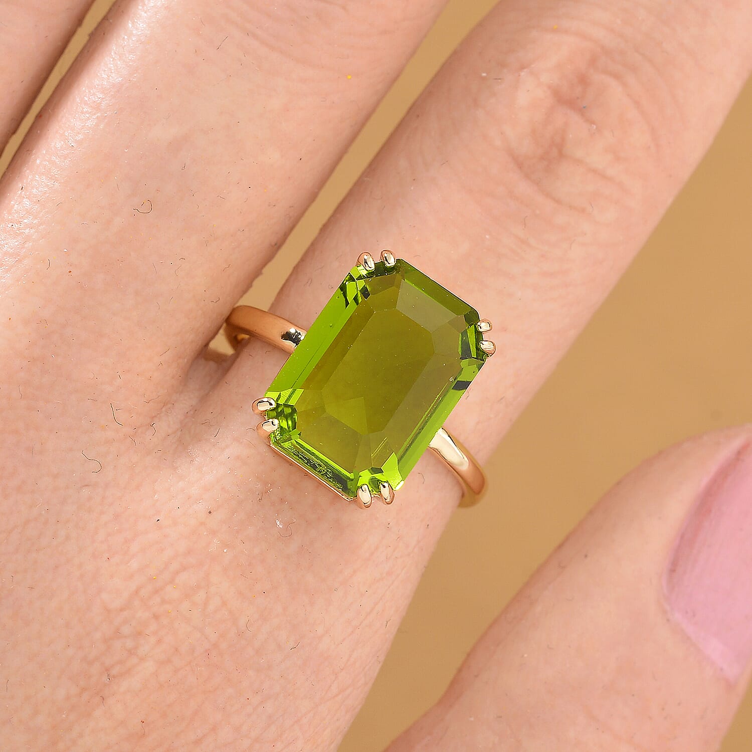 Austrian Crystal Solitaire Adjustable Ring