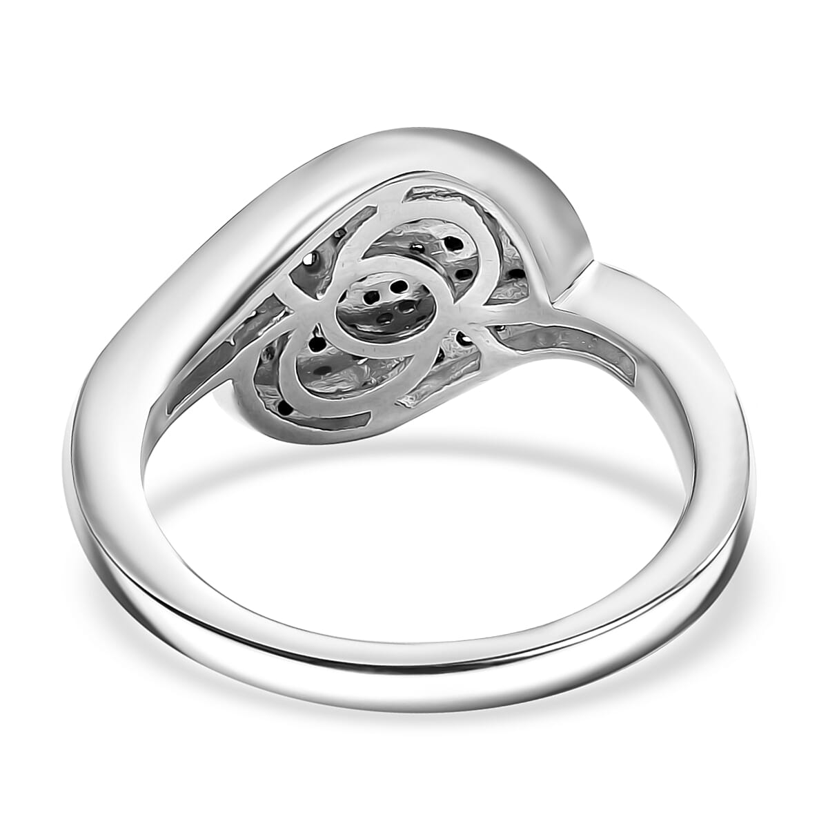 Diamond Ring in Sterling Silver