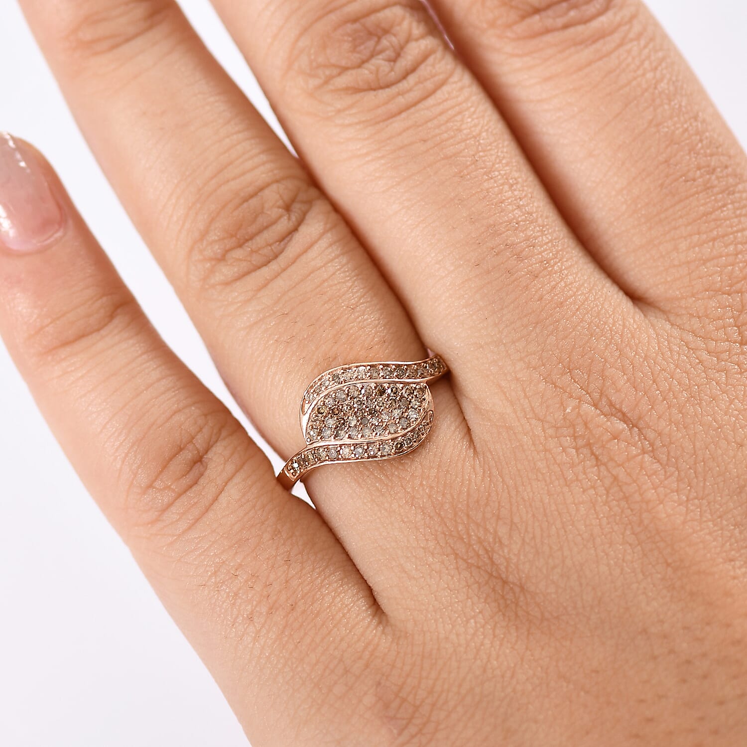 Diamond Ring in Sterling Silver