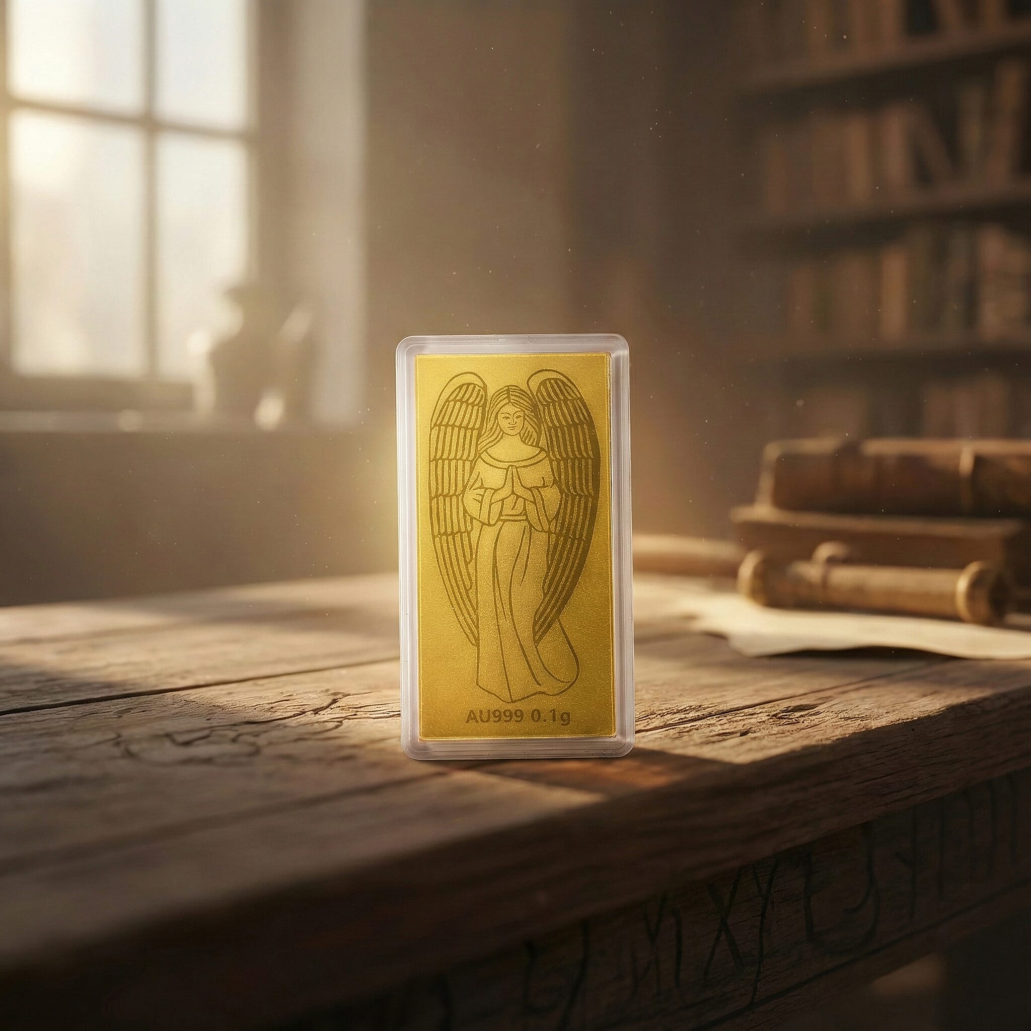 Biggest Gold Deal 2025 - 24K Yellow Gold (99.99% Purity) Angel Embossed Foil