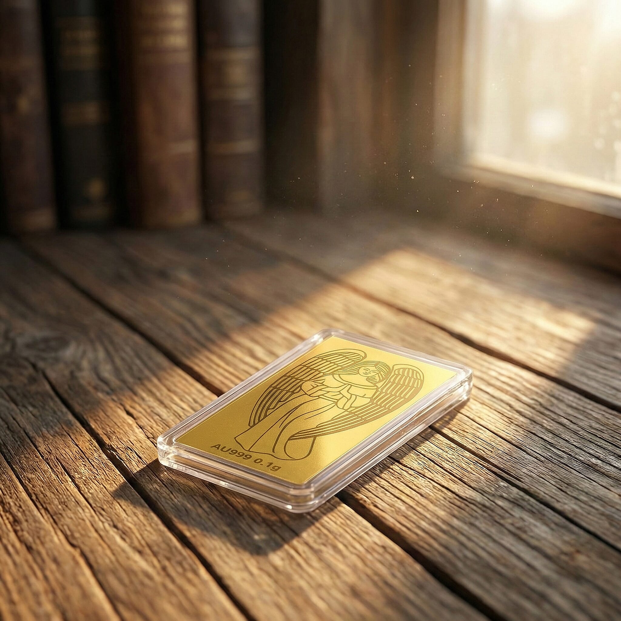 Biggest Gold Deal 2025 - 24K Yellow Gold (99.99% Purity) Angel Embossed Foil