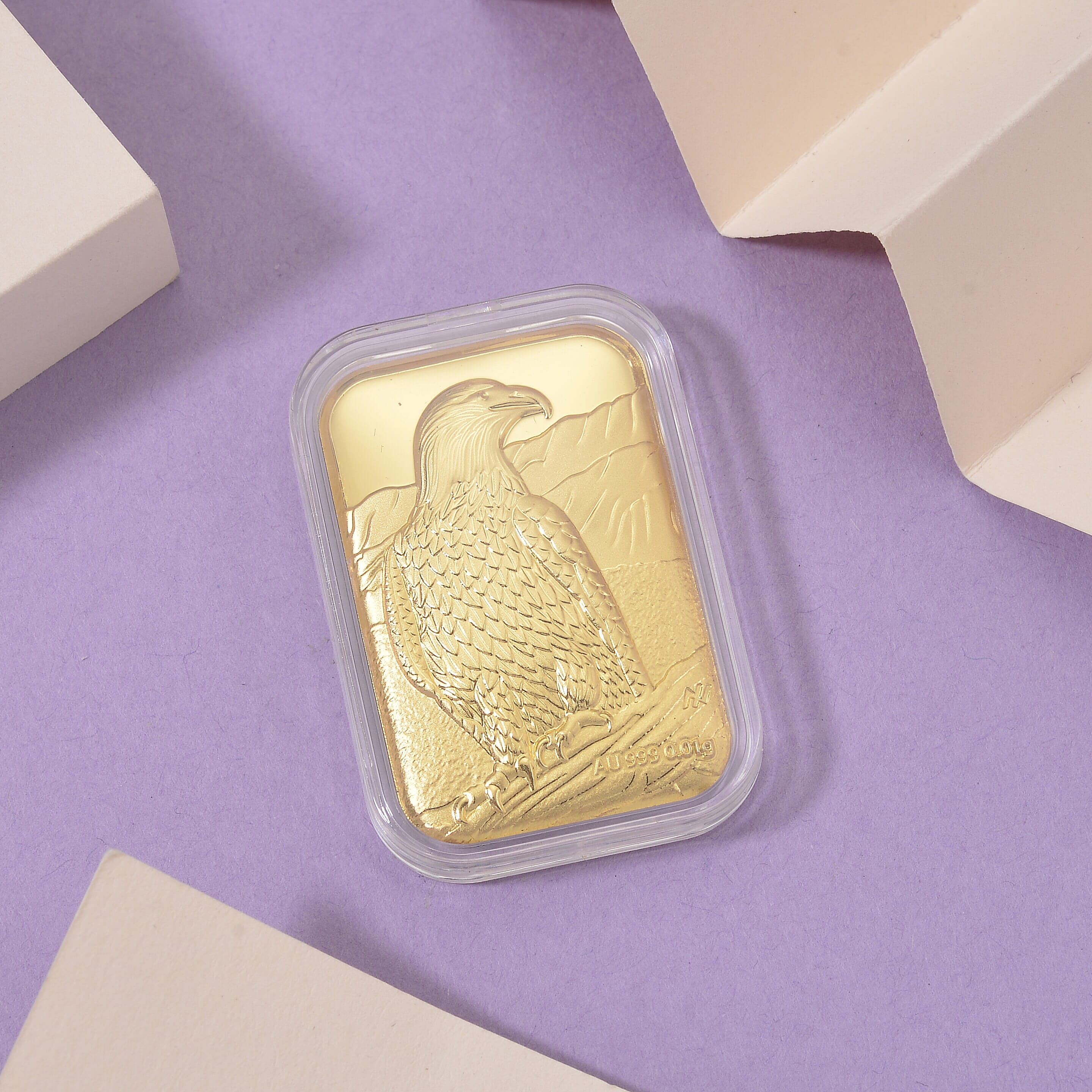 24K Yellow Gold (99.9% Purity) Eagle Embossed Collectable