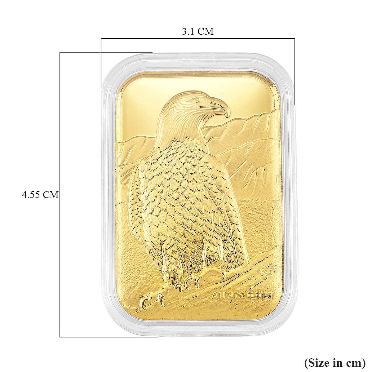 24K Yellow Gold (99.9% Purity) Eagle Embossed Collectable