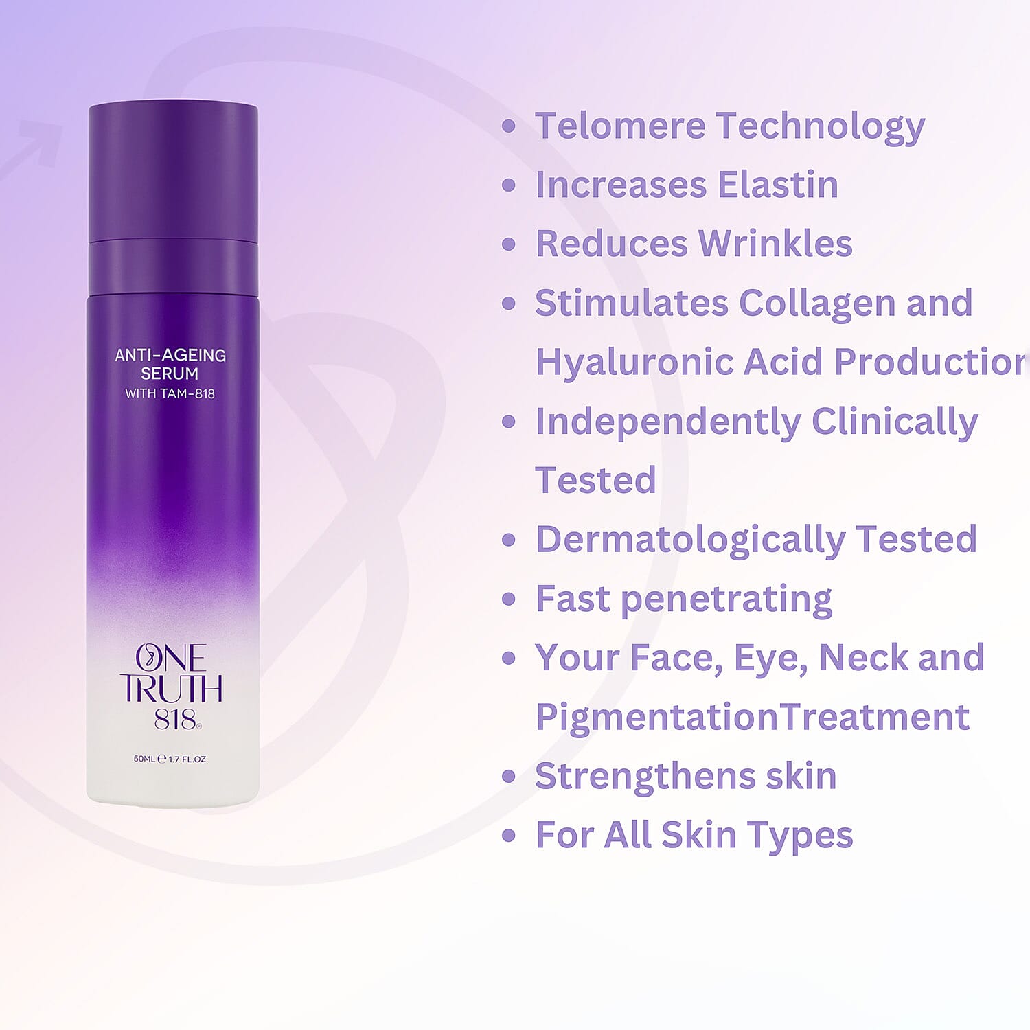 One Truth 818- Anti-Ageing Serum - 50ml