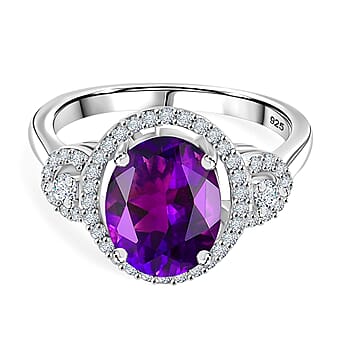 https://tjcuk.sirv.com/Products/81/6/8162844/Moroccan-Amethyst-White-Zircon-Main-Stone-With-Side-Stone-Ring-in-Rhod_8162844.jpg?w=342&h=342