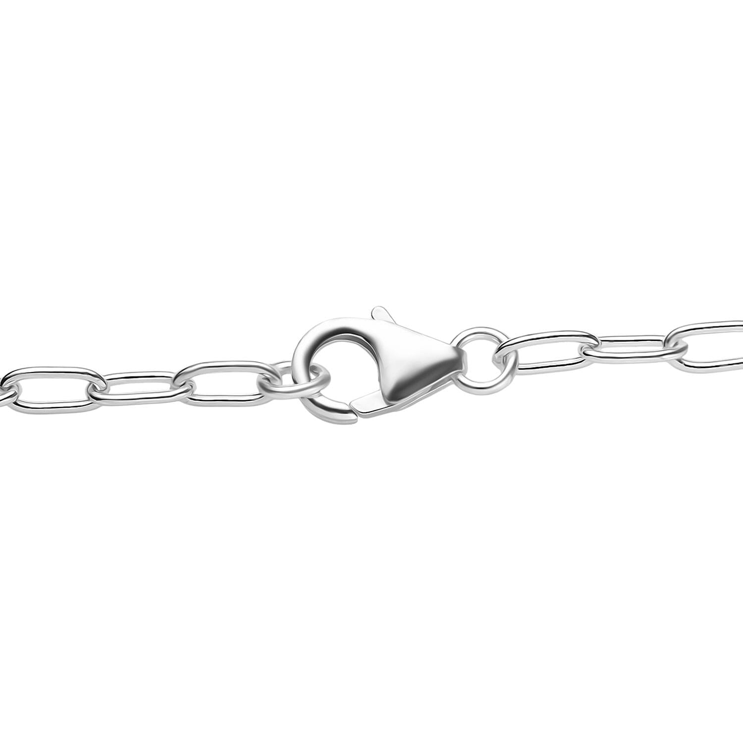 Paper Clip Bracelet (Size - 7.5) in Sterling Silver
