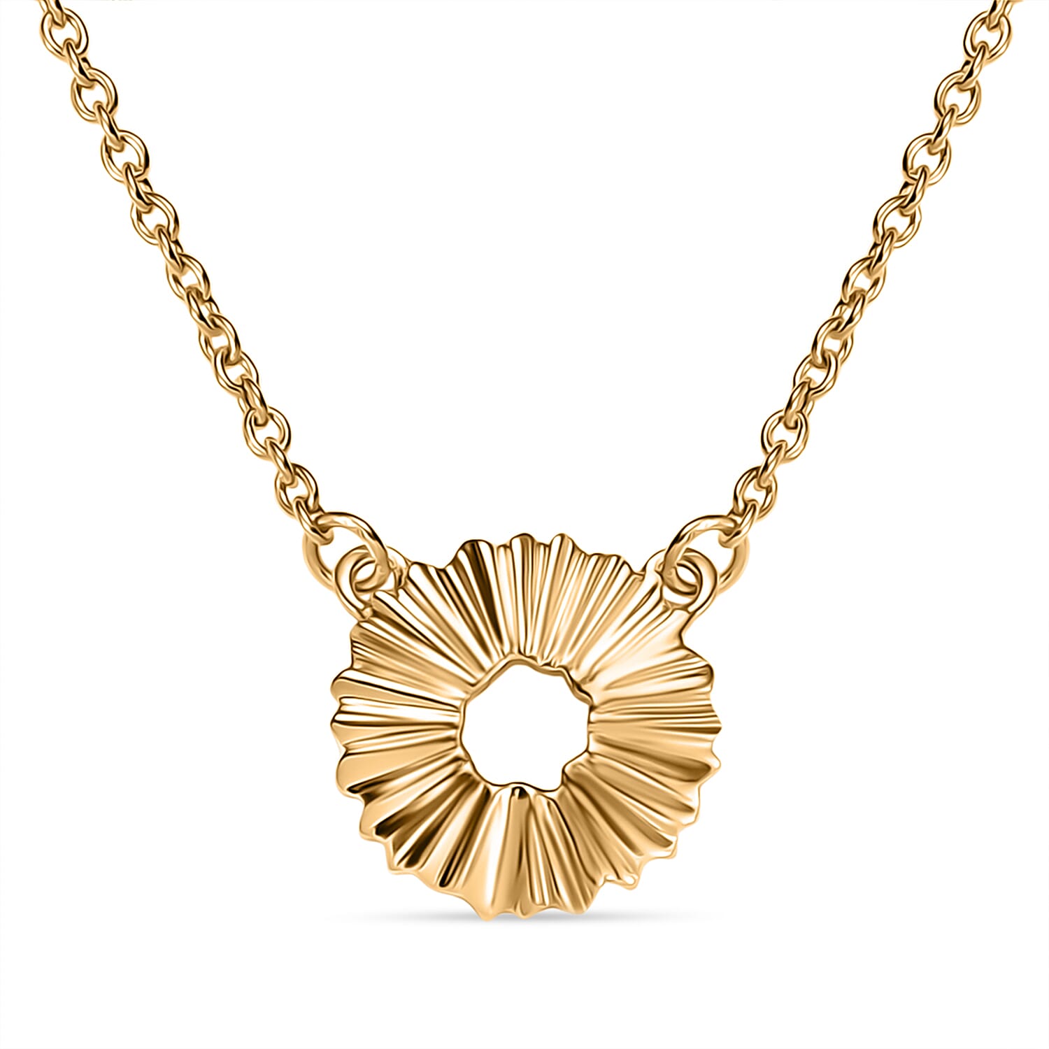 14K Gold Overlay Sterling Silver Necklace (Size - 20)