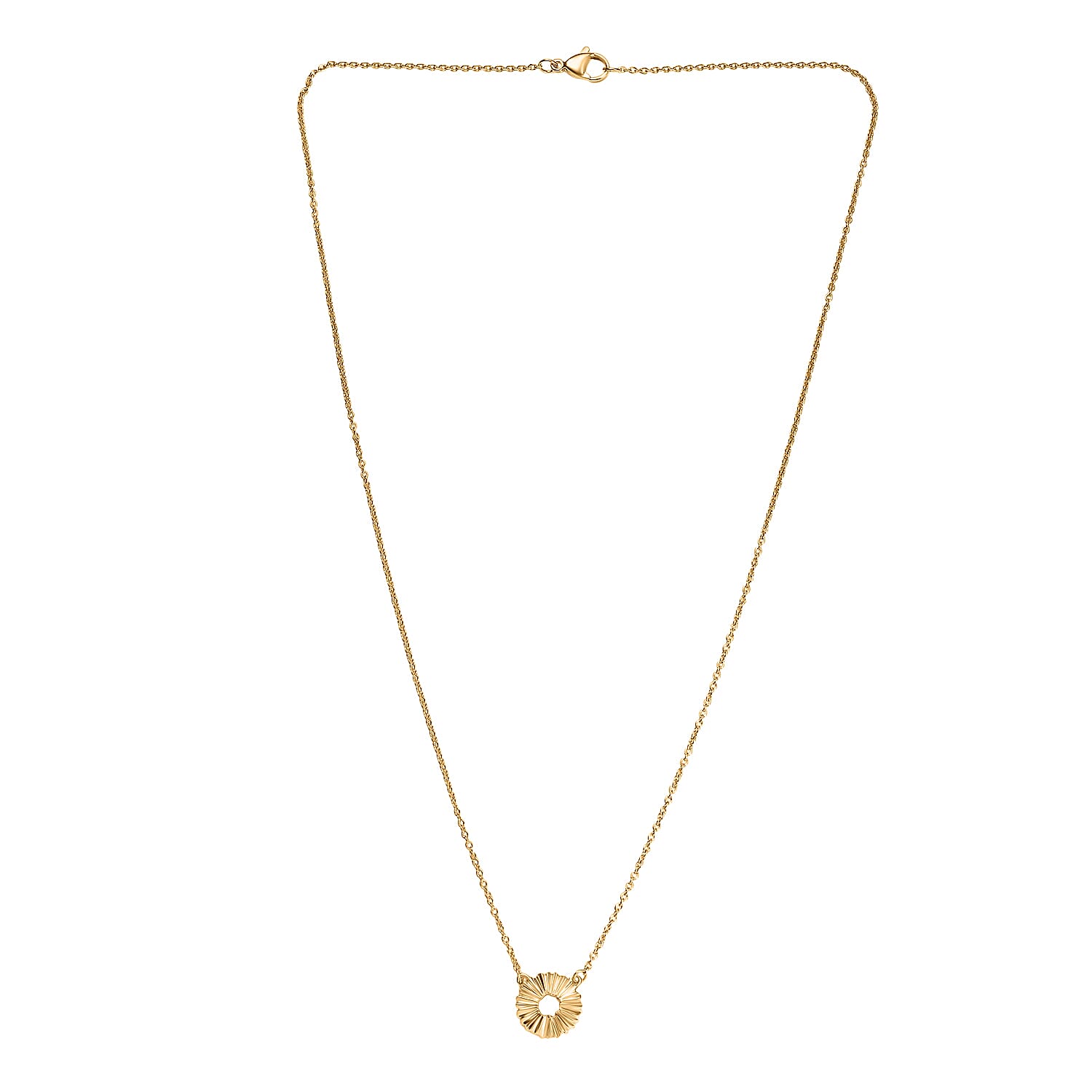14K Gold Overlay Sterling Silver Necklace (Size - 20)