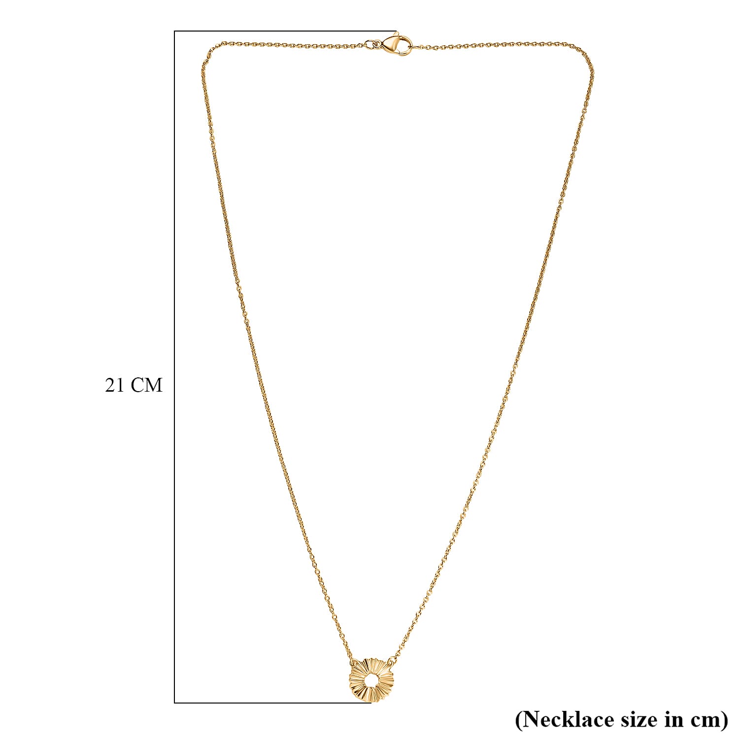 14K Gold Overlay Sterling Silver Necklace (Size - 20)