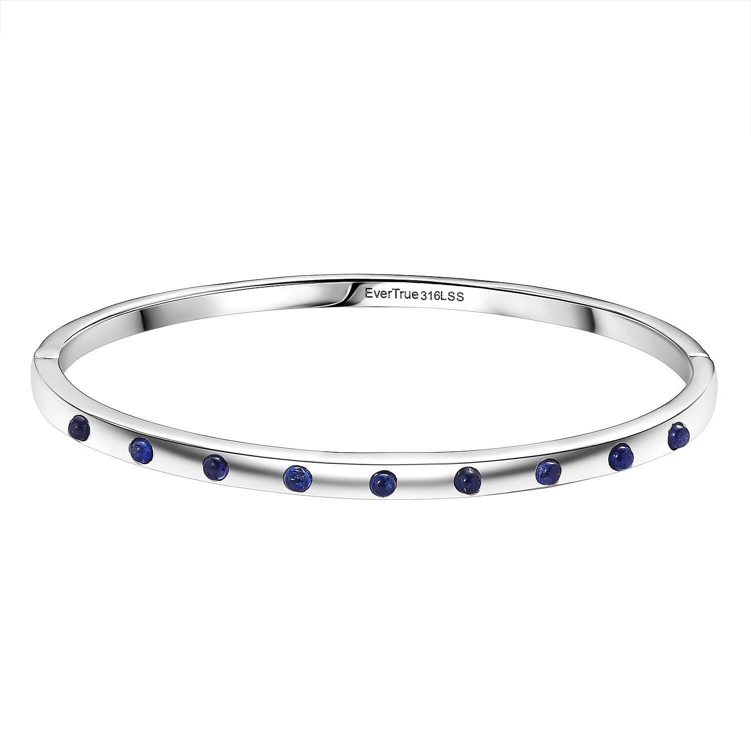 Close Out Deal - Fissure Filled Blue Sapphire Full Bangle (Size 7.5)