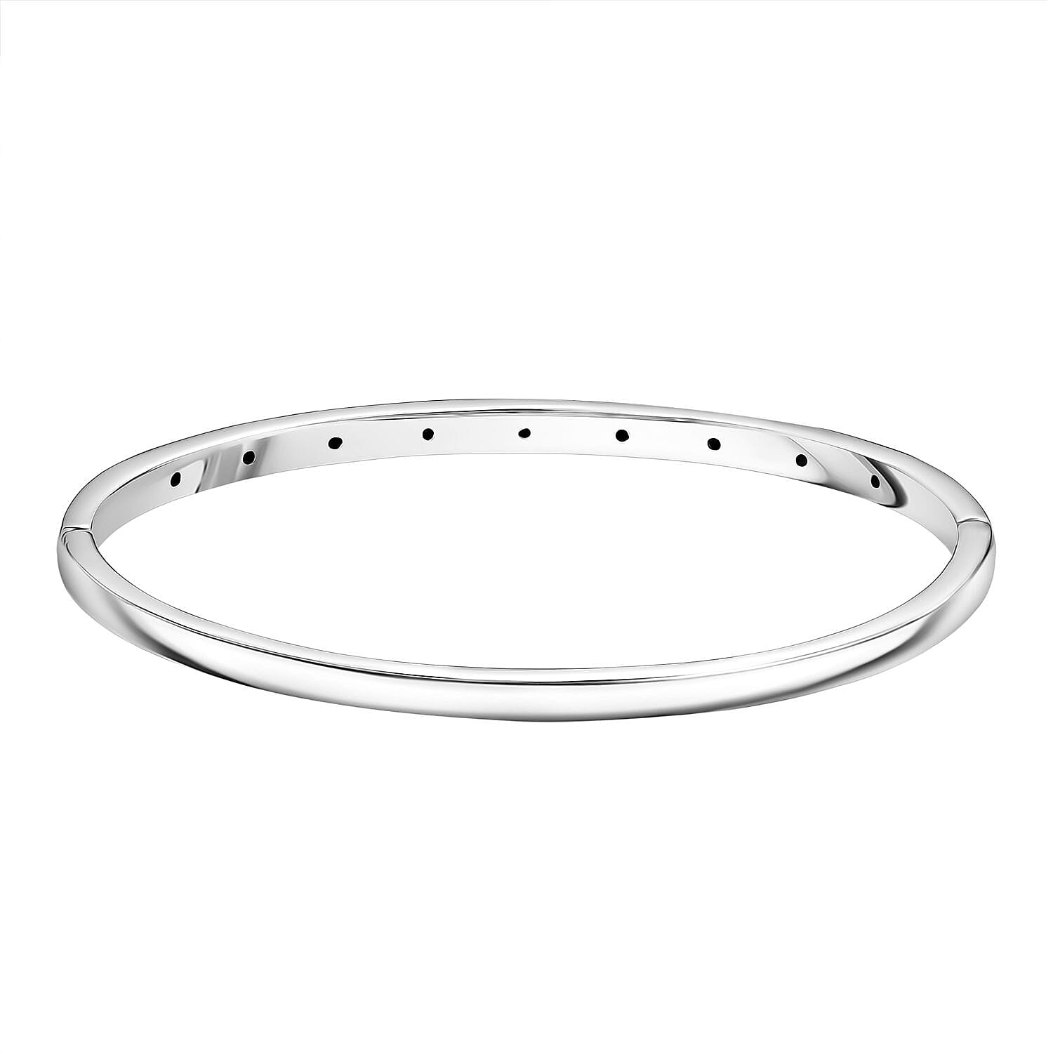 Close Out Deal - Fissure Filled Blue Sapphire Full Bangle (Size 7.5)