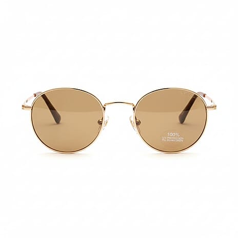 Summer essential 100% UV Protection Metal Frame Sunglass - Gold