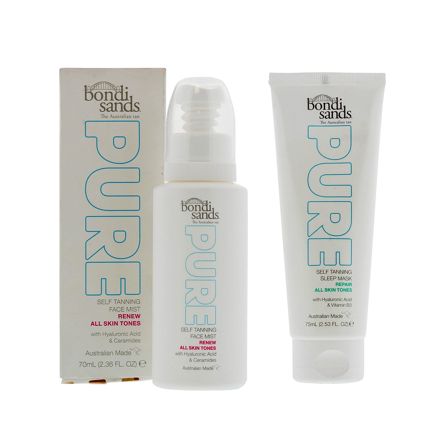Bondi Sands Self Tanning Face Mist & Sleep Mask Duo