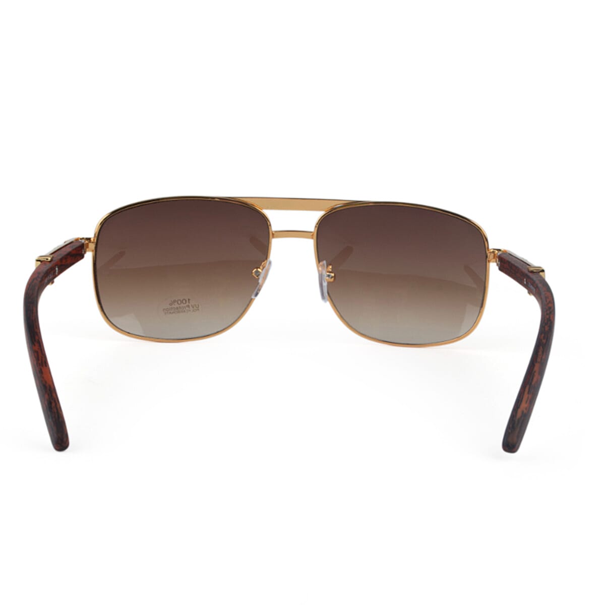 Summer Essential 100% UV Protection Metal Frame Marshall Sunglass - Brown