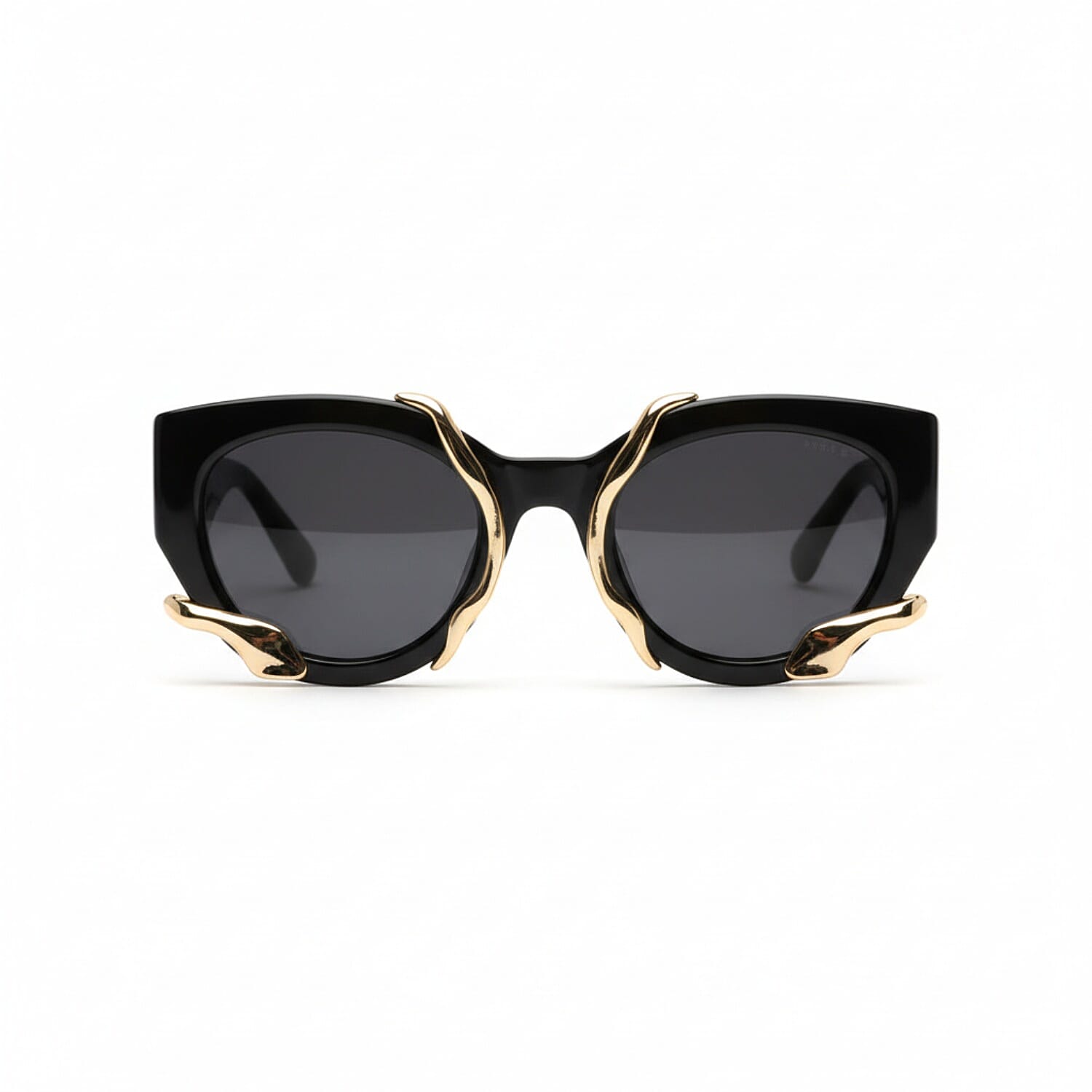 Summer Essential 100% UV Protection Metal Frame Cats Eye Smoke Sunglass