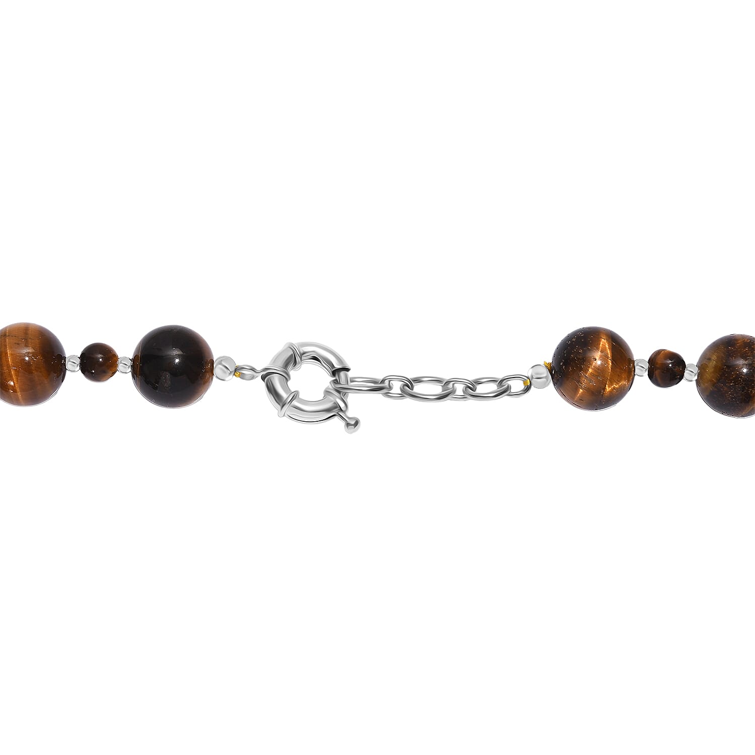 Close out Deal- Tigers Eye Necklace (Size - 20-1 Ext) with Spring Lock 523.00 Ct.