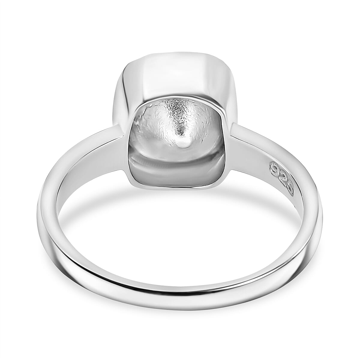 First Time Ever - Luxuriant Polki Diamond Ring in Rhodium Overlay Sterling Silver