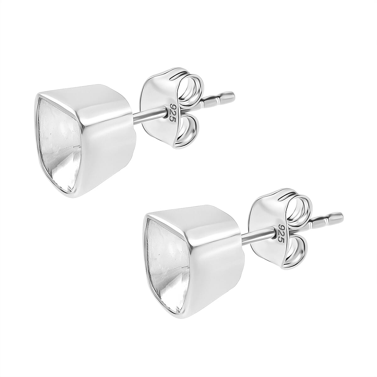 First Time Ever - Luxuriant Polki Diamond Earrings with Push Back in Rhodium Overlay Sterling Silver 1.00 Ct.