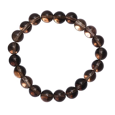 Supreme Brazilian Smoky Quartz Stone Stretchable Bracelet 150.00 Ct. Supreme Brazilian Smoky Quartz Stone Stretchable Bracelet 150.00 Ct.