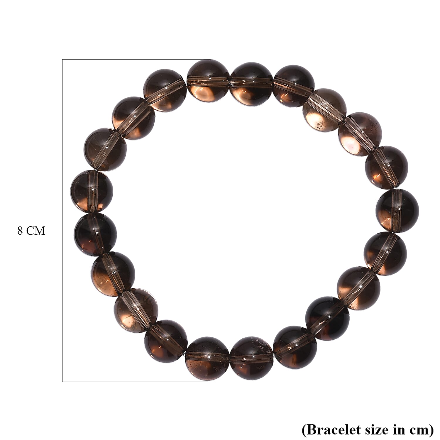 Supreme Brazilian Smoky Quartz Stone Stretchable Bracelet 150.00 Ct. Supreme Brazilian Smoky Quartz Stone Stretchable Bracelet 150.00 Ct.
