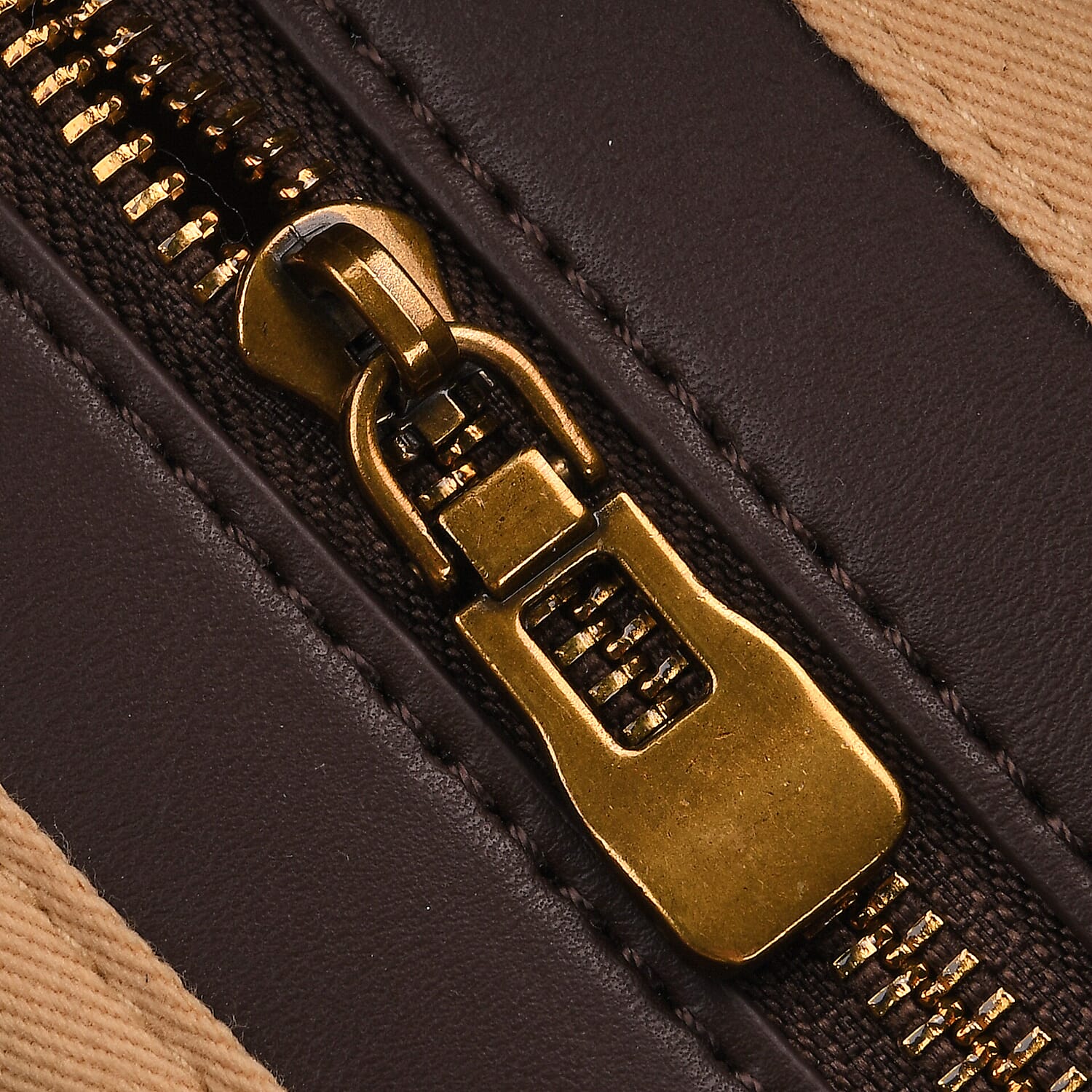 Genuine Leather Shoulder Bag with Interchangeable Dual Straps - Coffee