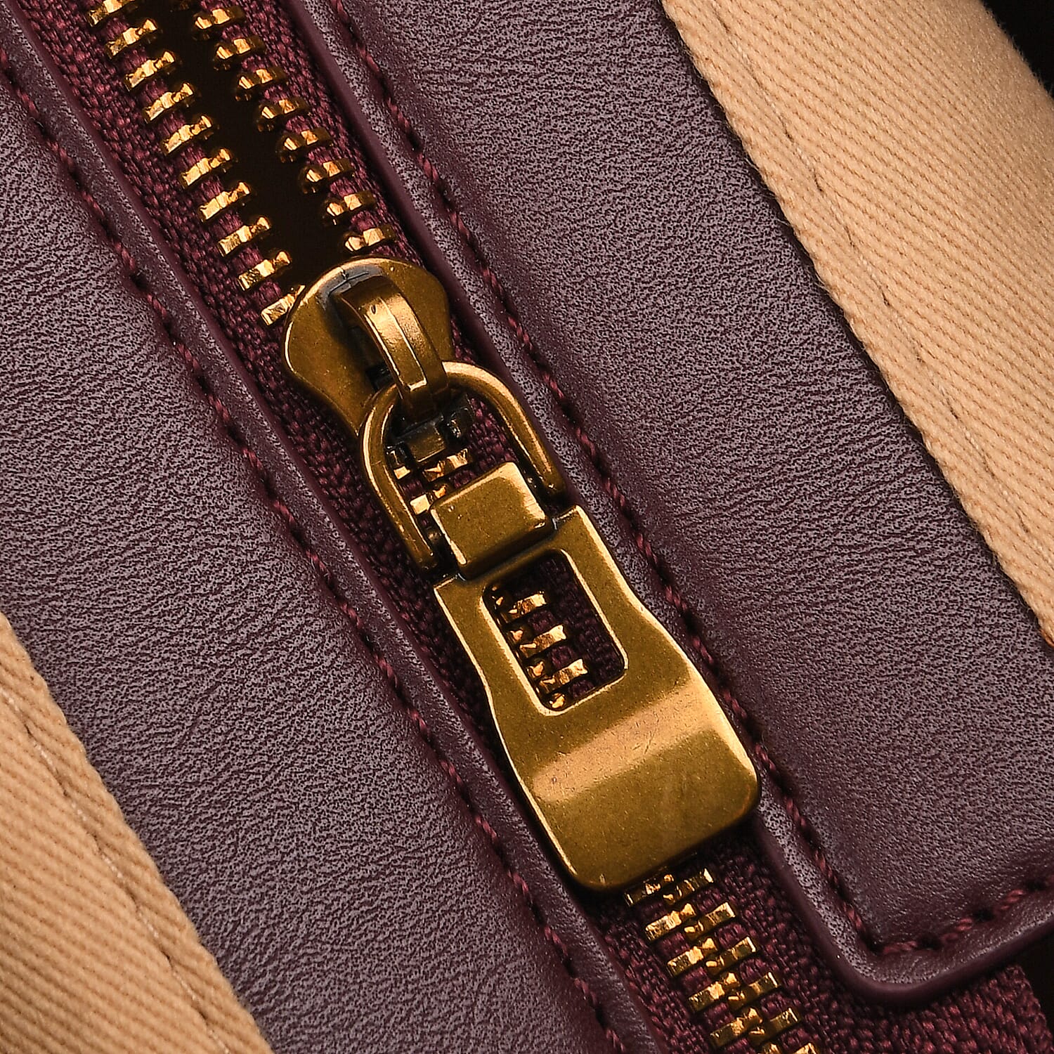 Genuine Leather Shoulder Bag with Interchangeable Dual Straps - Dark Wine