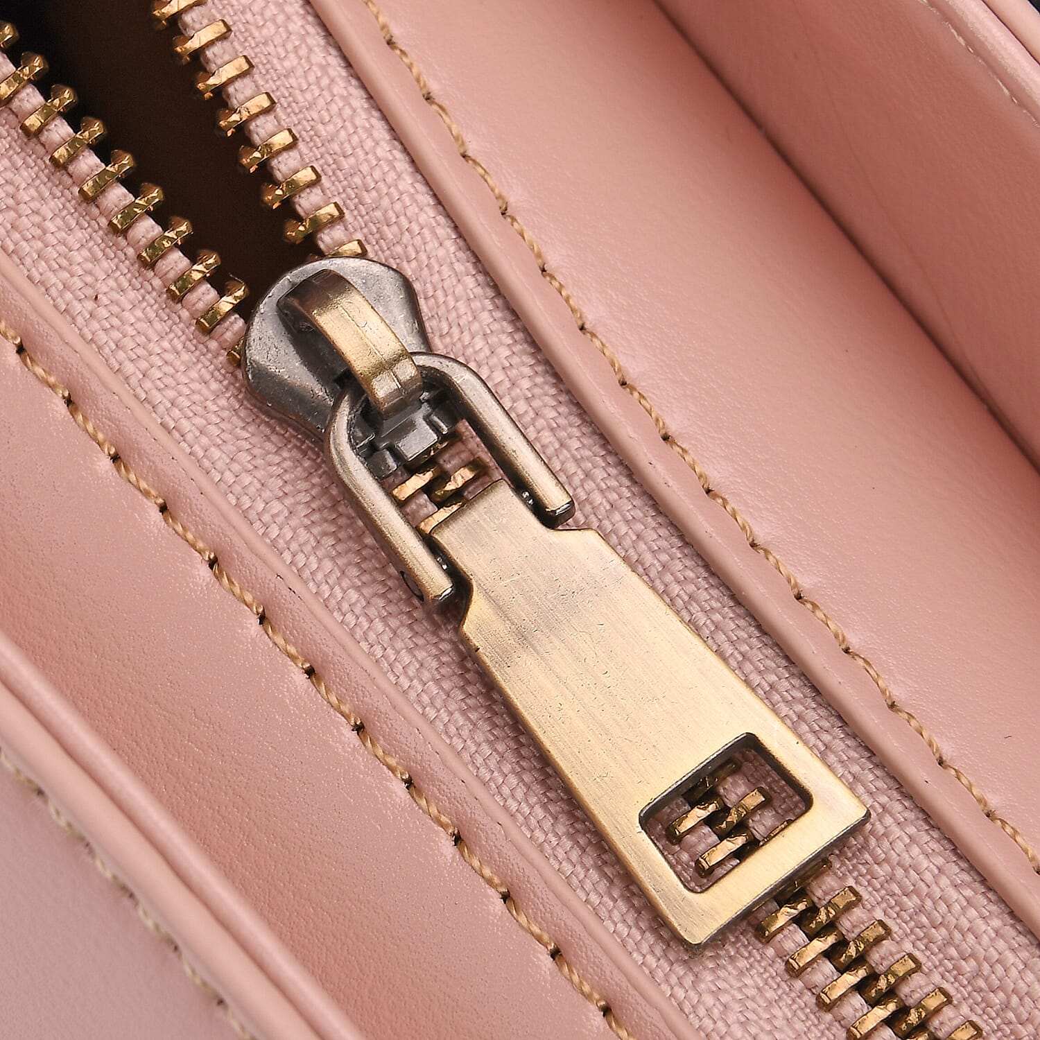 Genuine Leather Top Handle Satchel Bag with Adjustable Long Shoulder Straps - Pink