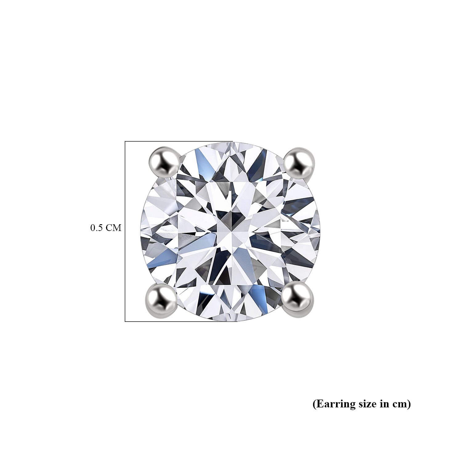 Luxuriant Diamond 1.5 Ct. Lab Grown Diamond Solitaire Stud Earrings in 14K White Gold, SGL Certified