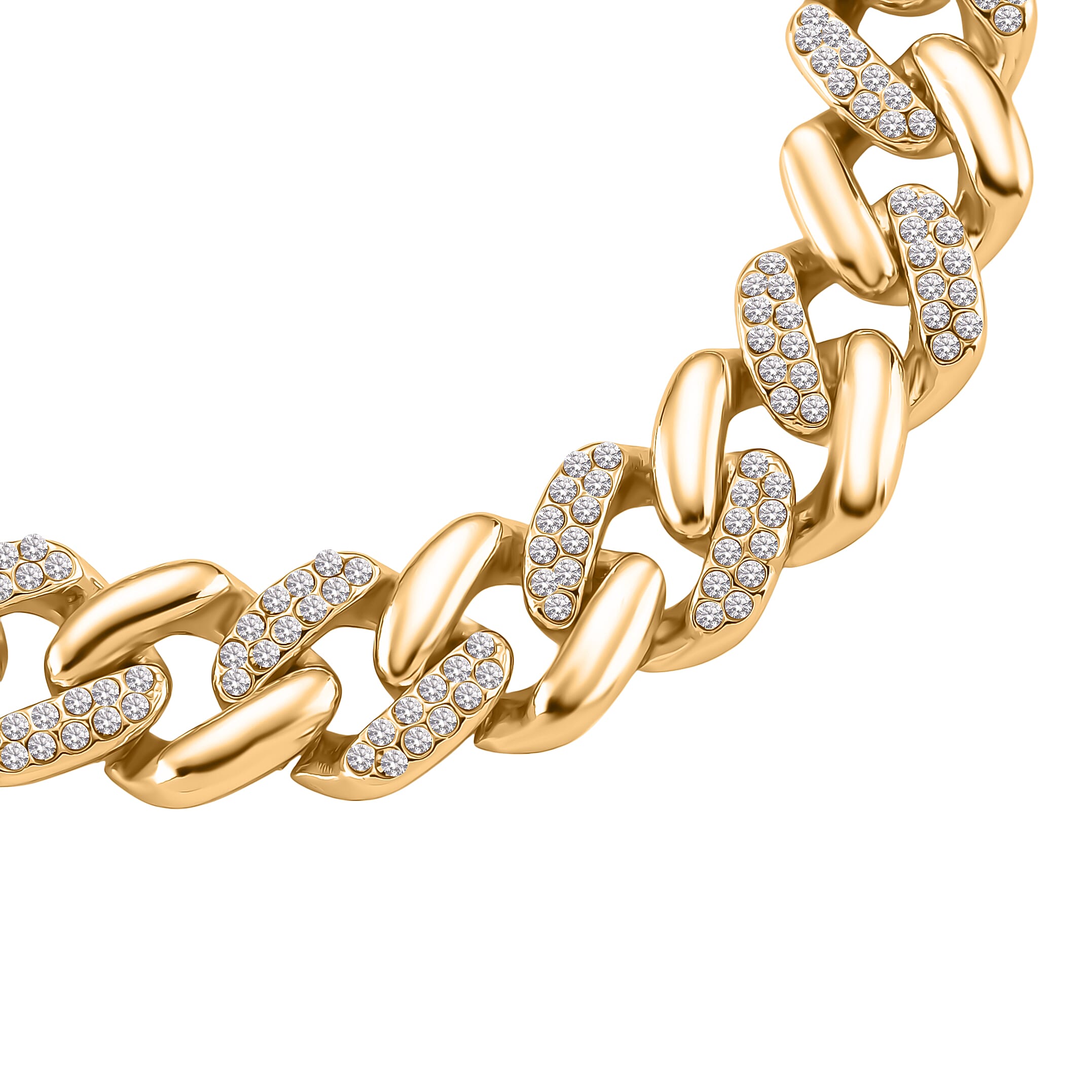 Austrian White Crystal Bracelet (Size - 7.5)