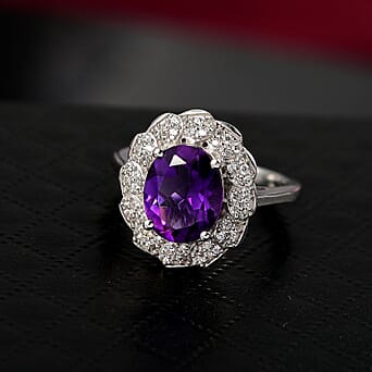 https://tjcuk.sirv.com/Products/81/6/8165012/Moroccan-Amethyst-White-Zircon-Main-Stone-With-Side-Stone-Ring-in-Rhod_8165012_1.jpg?w=342&h=342