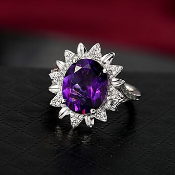 https://tjcuk.sirv.com/Products/81/6/8165872/Moroccan-Amethyst-White-Zircon-Main-Stone-With-Side-Stone-Ring-in-Rhod_8165872_1.jpg?w=342&h=342