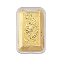 24K Yellow Gold Dragon Embossed Collectable