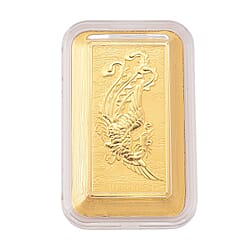 24K Yellow Gold Dragon Embossed Collectable