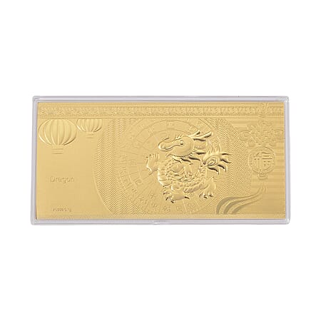 24K Gold (99.9% Purity) Dragon Collectable 0.1g