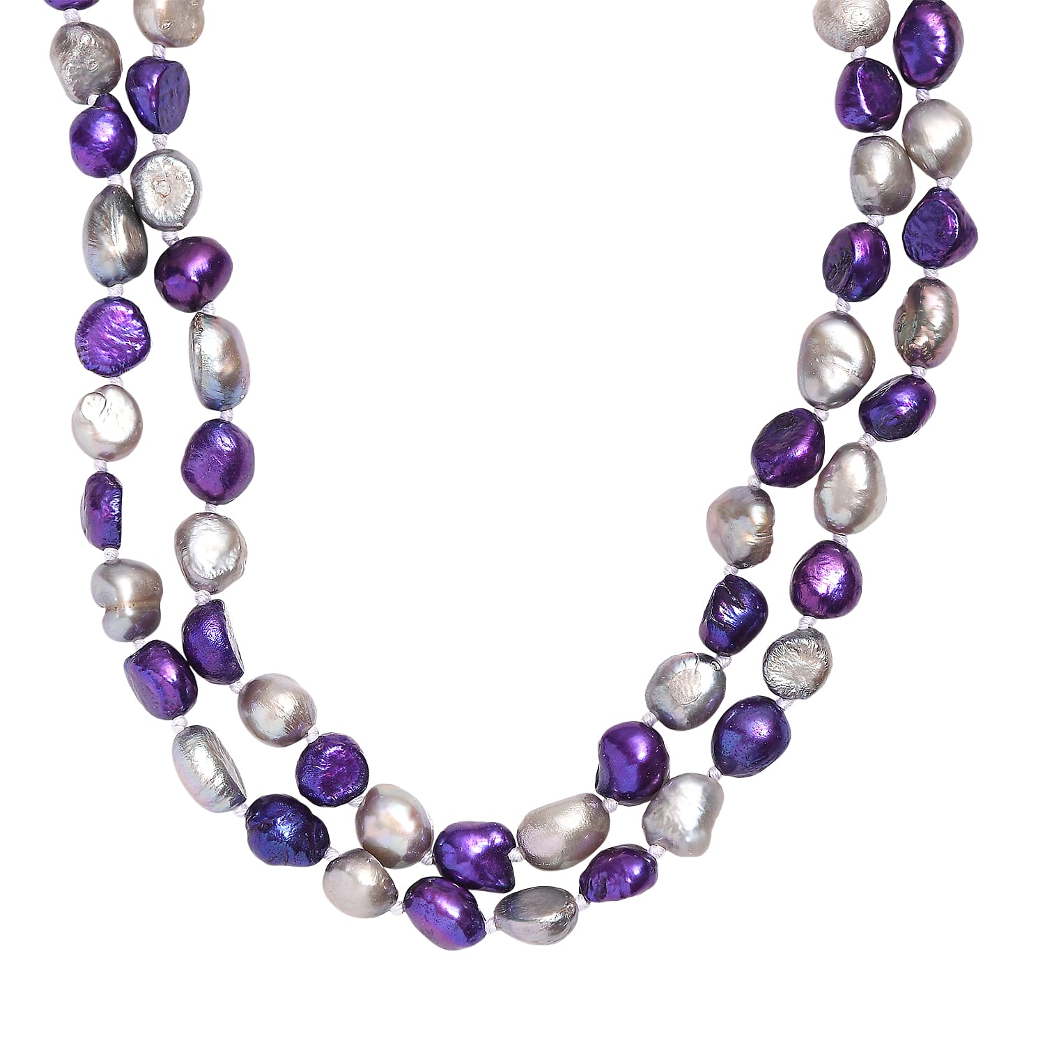 Pearl Station Necklace (Size 58) 450.00 Ct.