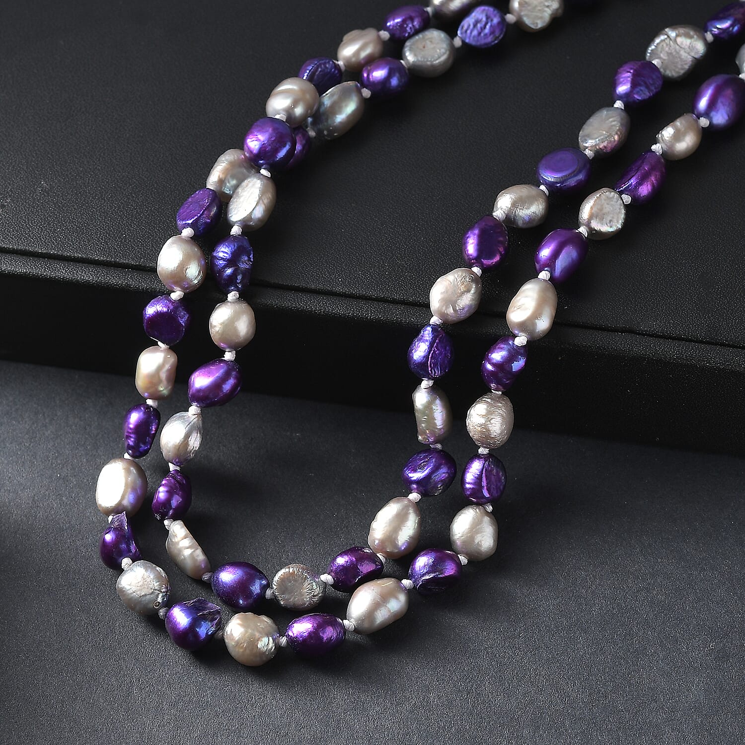 Pearl Station Necklace (Size 58) 450.00 Ct.