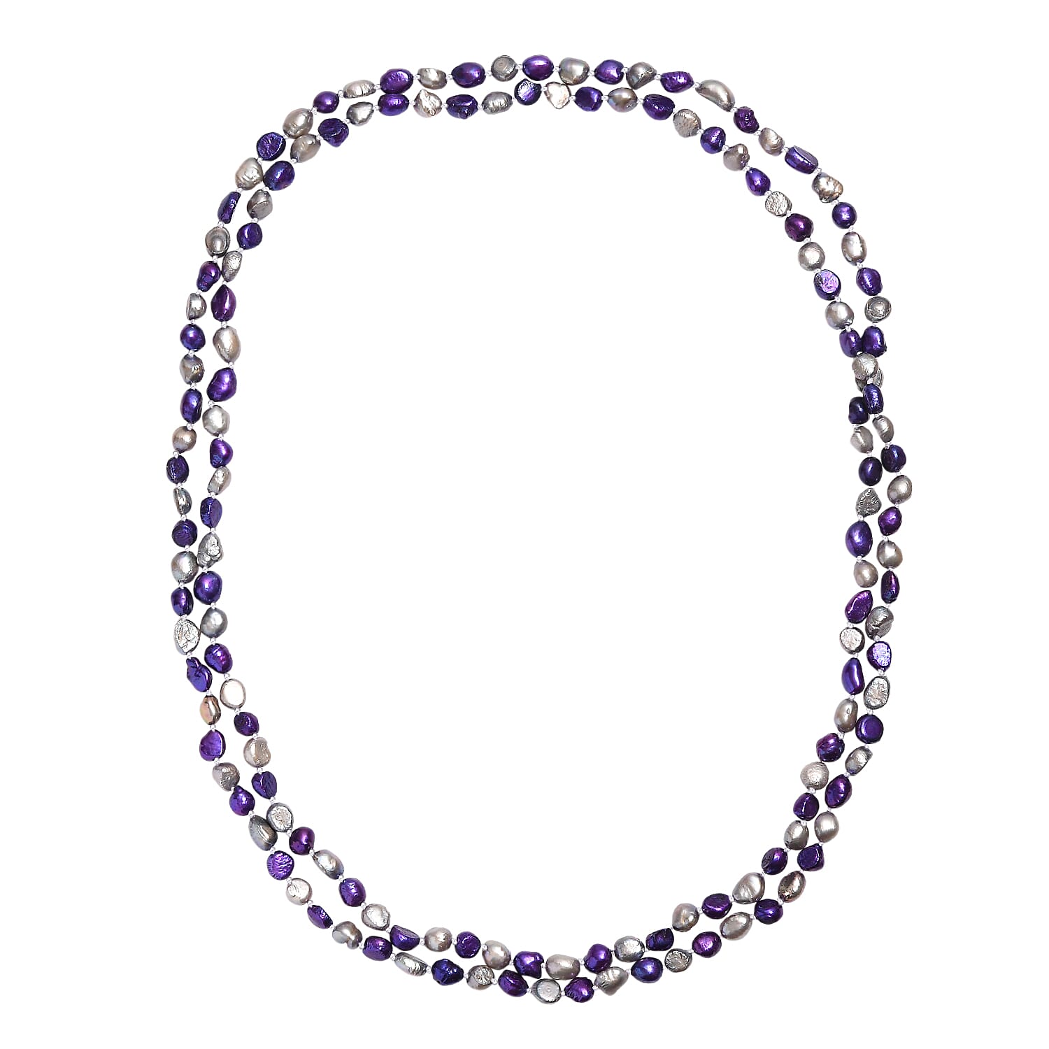 Pearl Station Necklace (Size 58) 450.00 Ct.