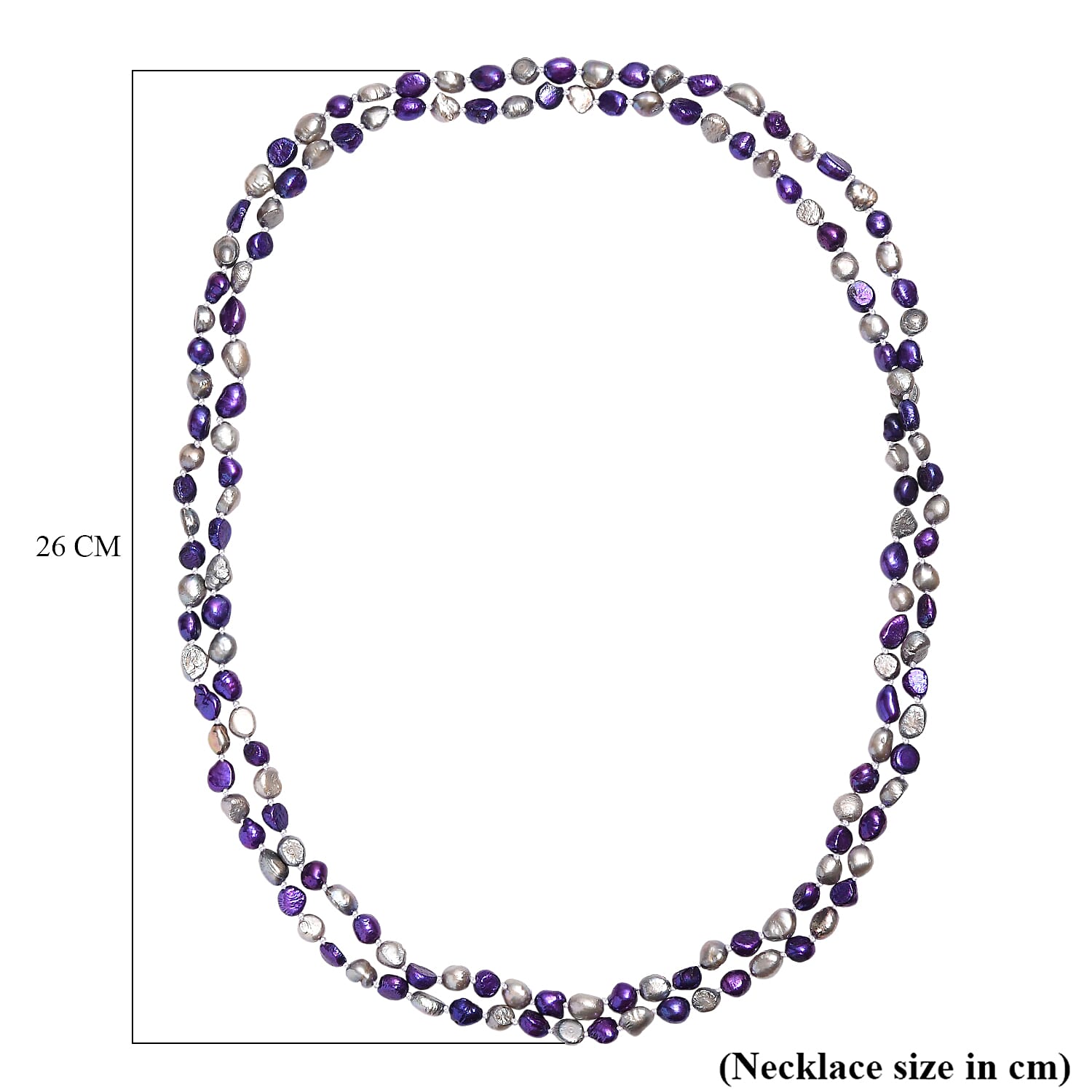 Pearl Station Necklace (Size 58) 450.00 Ct.