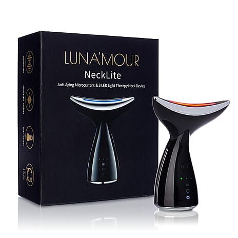 Lunamour Necklite EMS Trio LED Therapy Anti-Aging Neck and face Device with Lifetime Warranty