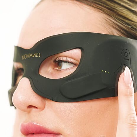 Lunamour Onyx EyeFix PRO EMS Silicone Eye Mask with Lifetime Warranty