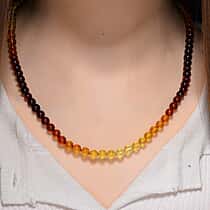 Multi Colour Amber Stone Necklace 60 Ct.