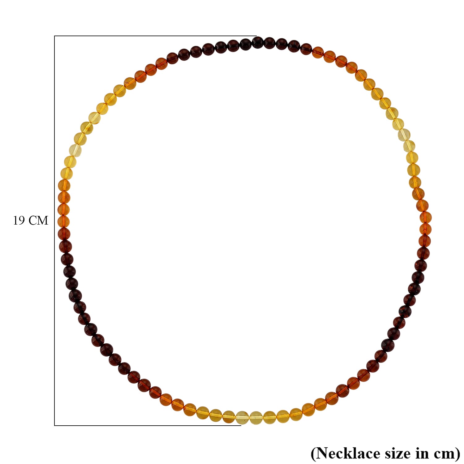 Tucson Mega Find - AAA Multi Color Amber Stretchable Necklace (Size 22) 60.00 Ct