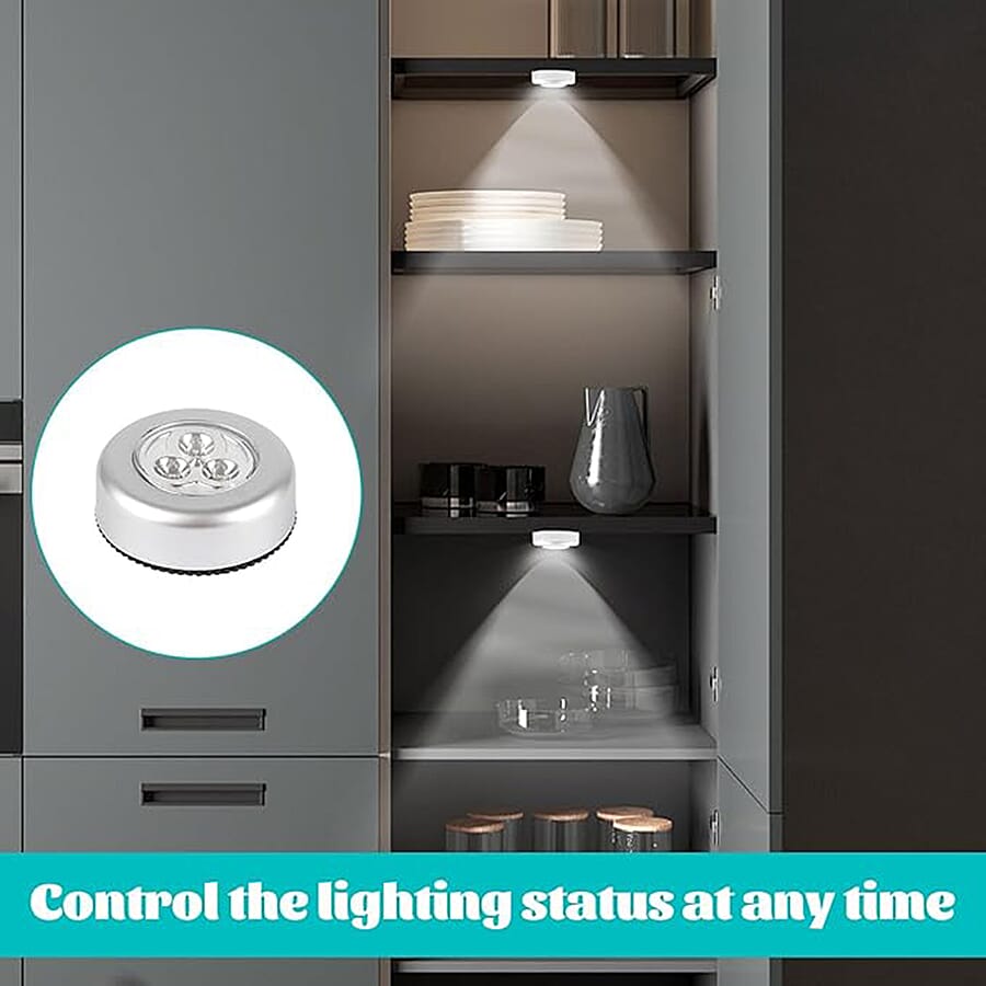 5 Pc Push Lights - White