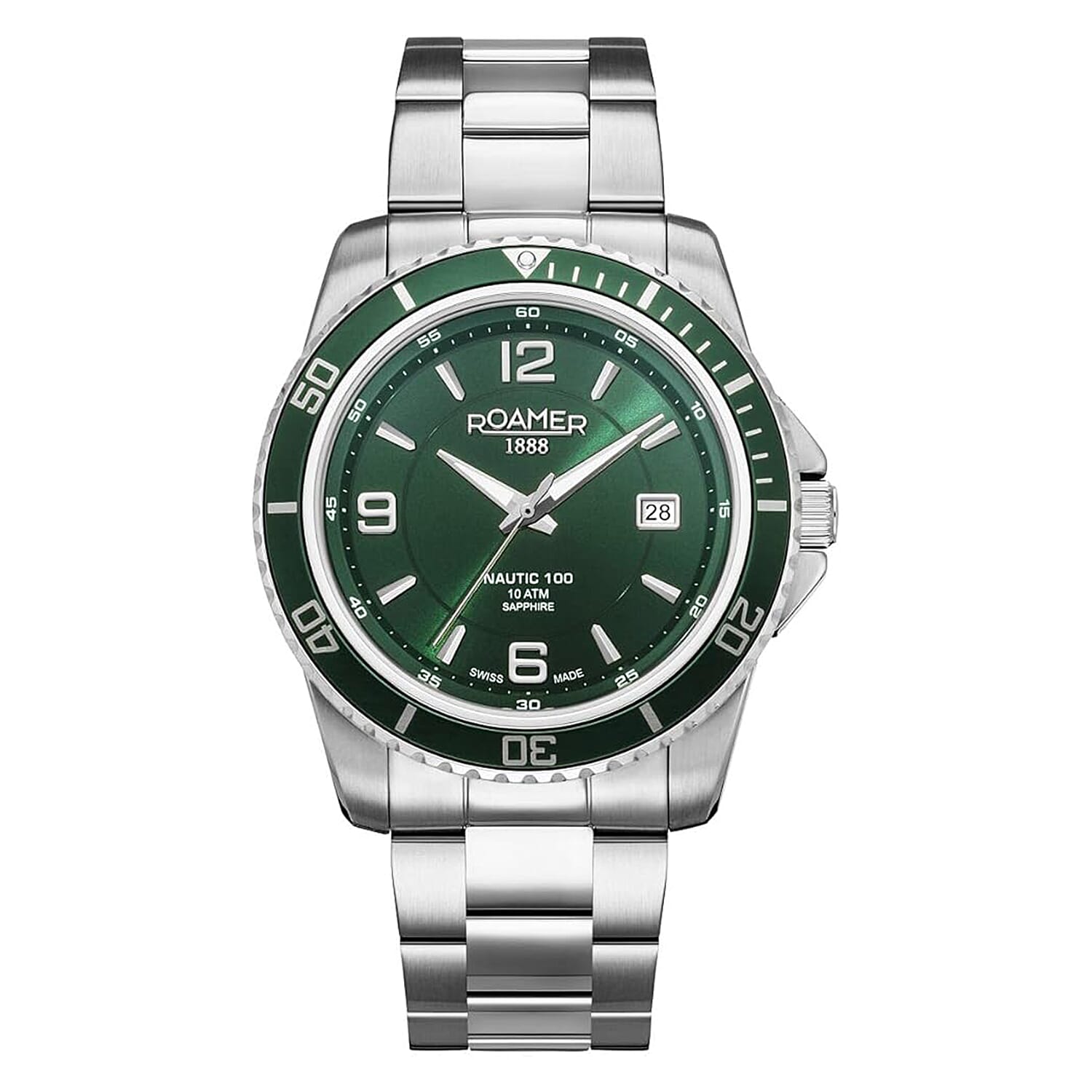 Roamer-Swiss-Quartz-Mens-Watch-in-Stainless-Steel-Silver