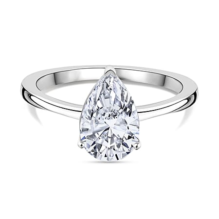 LUXURIANT 2 Ct. Lab Grown Diamond Solitaire Ring in 14K White Gold