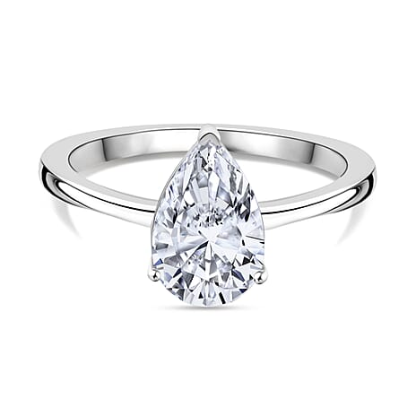Luxuriant Diamond 14K W Gold VS-EF Lab Grown Diamond VS-EF Ring, Gold Wt.2.12 Gms  2.000  Ct.