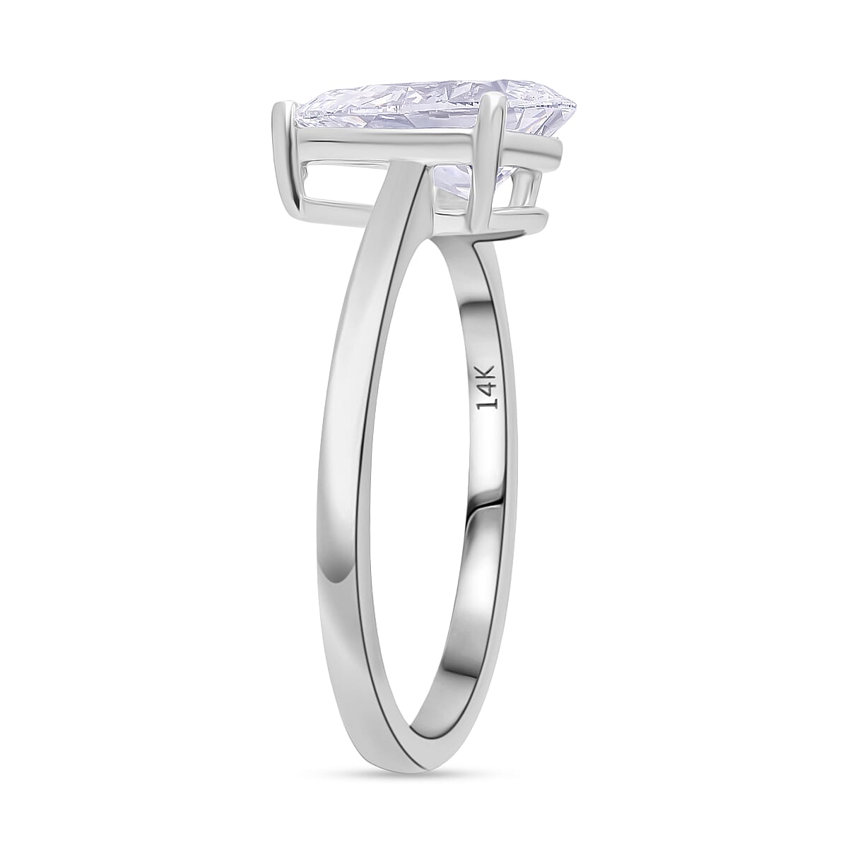 Luxuriant Diamond 14K W Gold VS-EF Lab Grown Diamond VS-EF Ring, Gold Wt.2.12 Gms  2.000  Ct.