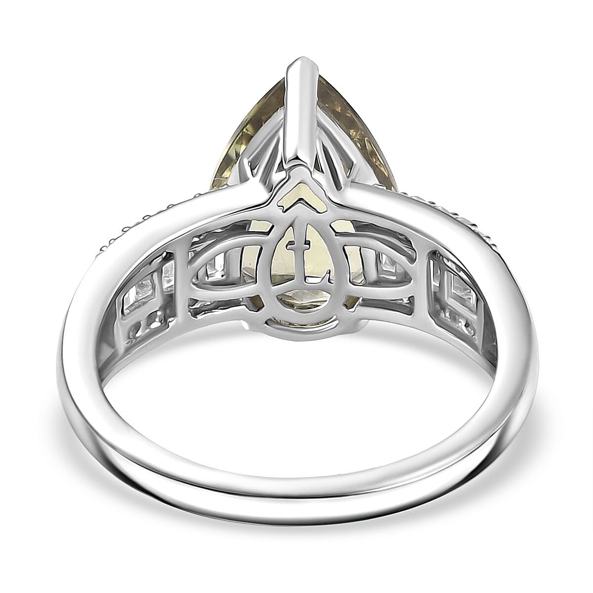 950 Platinum AAA Turkizite Lab Grown Diamond (SI-GH) Ring 4.42 Ct, Platinum Wt. 5.25 Gms. 950 Platinum AAA Turkizite Lab Grown Diamond (SI-GH) Ring 4.42 Ct, Platinum Wt. 5.25 Gms.