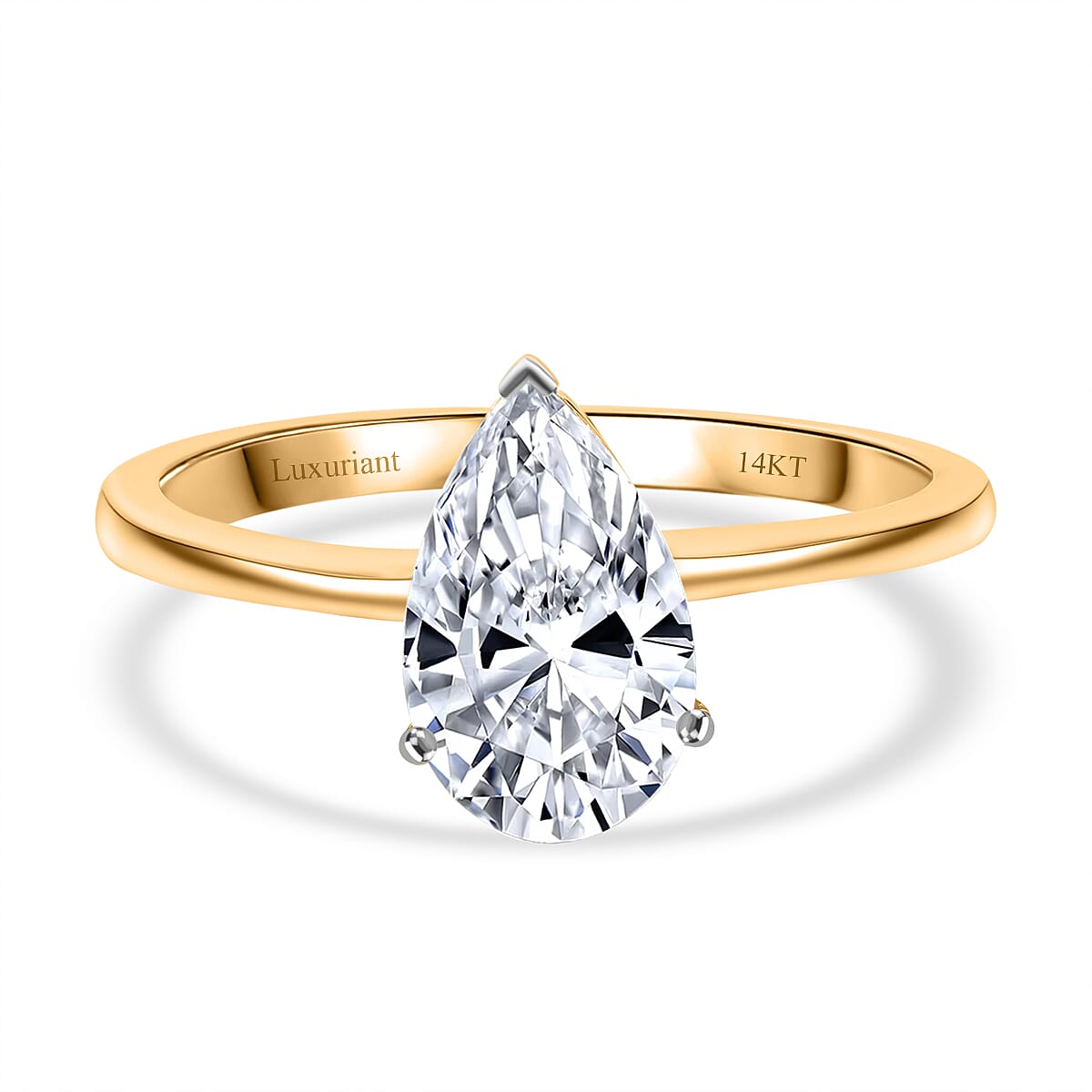 Luxuriant 14K Gold SGL Certified (VS/E-F) Lab Grown Diamond Solitaire Ring